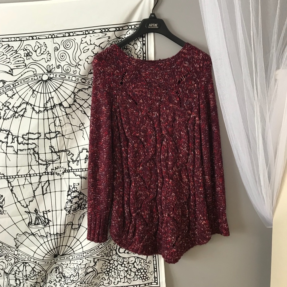 Cable knit sweater